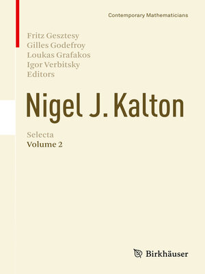 cover image of Nigel J. Kalton Selecta